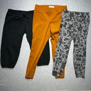 Old Navy Fabletics Leggings Joggers Women L Multicolor Cotton Blend Athleisure